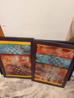 Set of 2 wall decoration