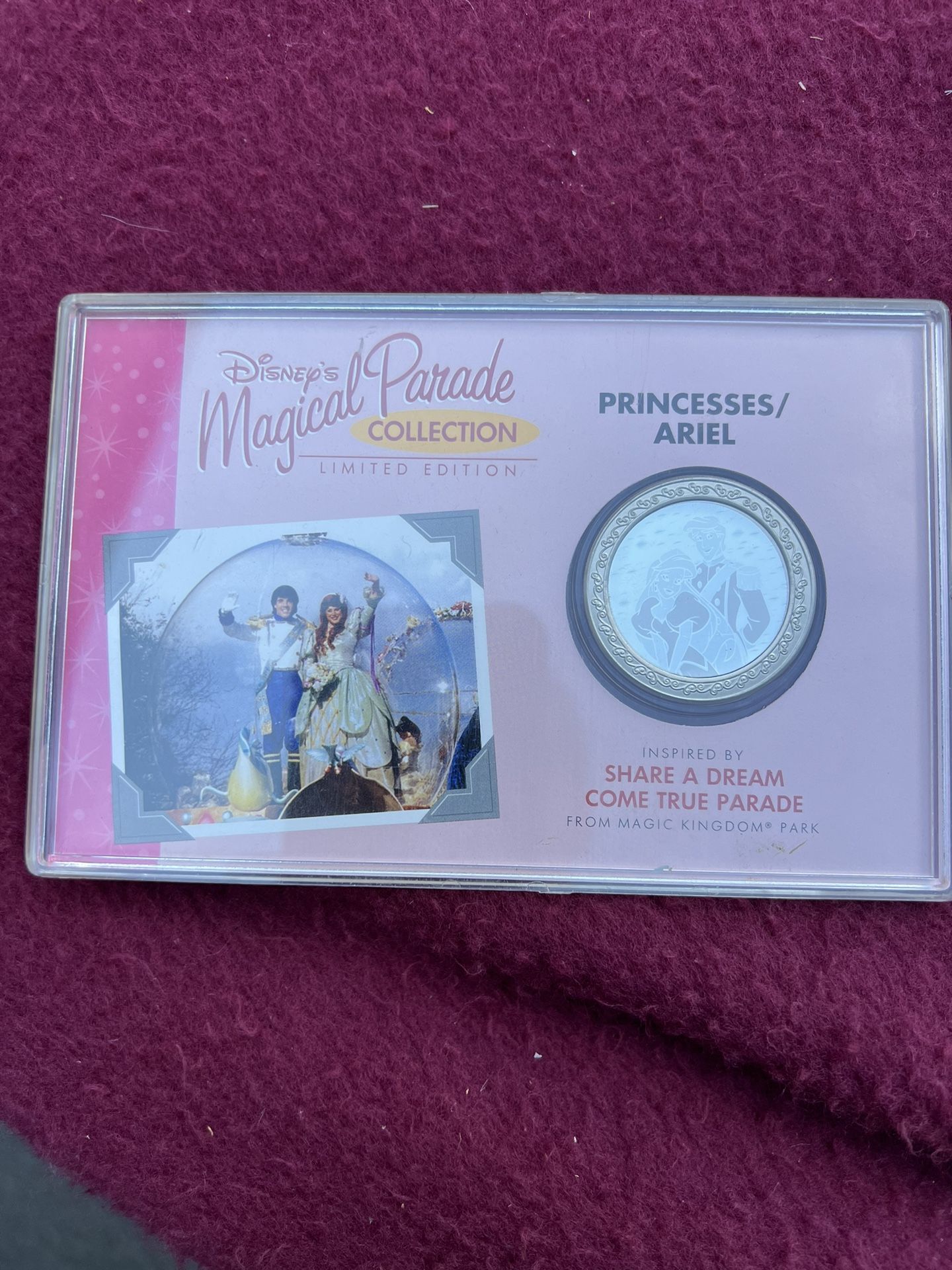 Disney’s Magical Parade Medallion Collection Princesses/ariel Limited Edition