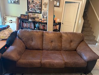 Ashley Furniture Leather Couch and Loveseat
