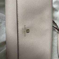 Light Pink Leather Kate Space Crossbody Bag