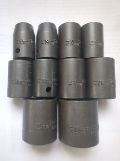husky 1/2" Shallow black oxide impact socket