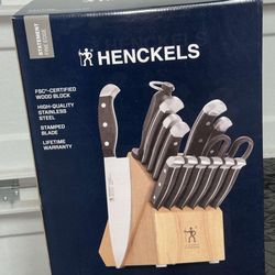 Henckels Knife Set with Block - NEW