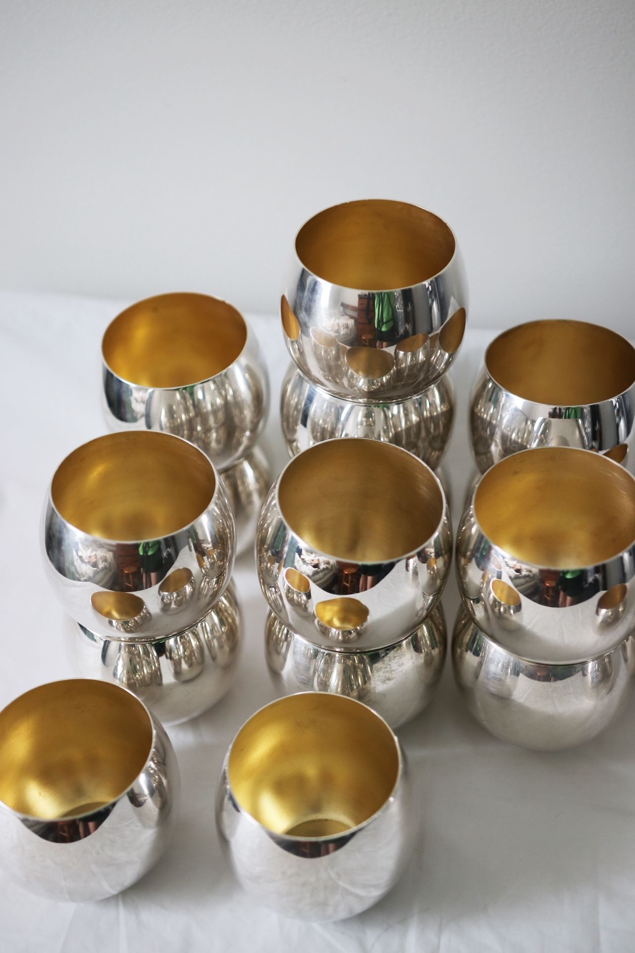 Vintage Silver plated Punch Cups (17 Pieces)