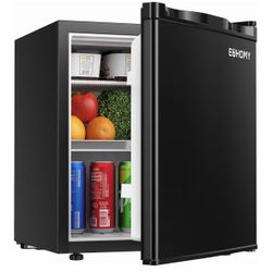 black mini fridge