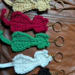 Cat Crochet Keychain 