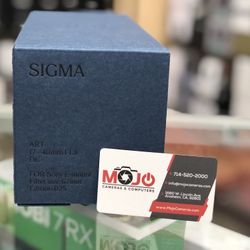 Sigma 17-40 F/1.8 E Mount 