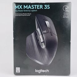 Logitech - Black MX Master 3S Wireless Laser Mouse with Ultrafast Scrolling