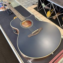 Ibanez AE100 Dark Tide Blue Flat Concert Acoustic Electric Guitar NEW!