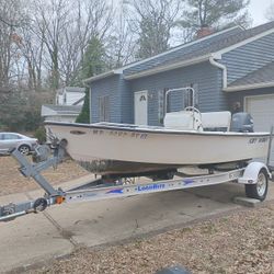 Key West Center Console With Aluminum I-beam Load Right Trailer