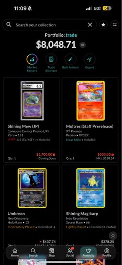 Pokemon cards for trade