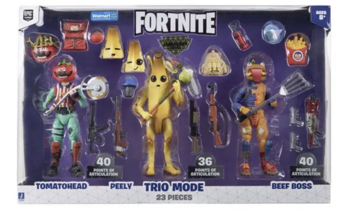 Fortnite Legendary Series Trio Mode Peely Tomatohead Beef Boss 6 Inch Figure