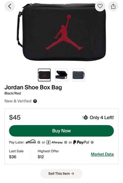 Jordan 4 travel bag hand white cement grey