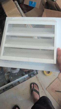 square steel gable louver vent