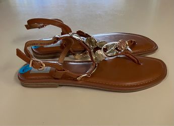 Dolce Vita sandals with decorative coins, size 7.5