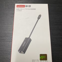 Lenovo USB-C to RJ45 (Ethernet LAN) Adapter Cable (LX0804) 