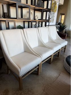RESTORATION HARDWARE RH LINEN Dining chairs