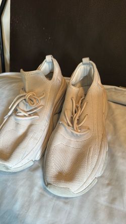 Beige Chunky Sole Sneakers size 11