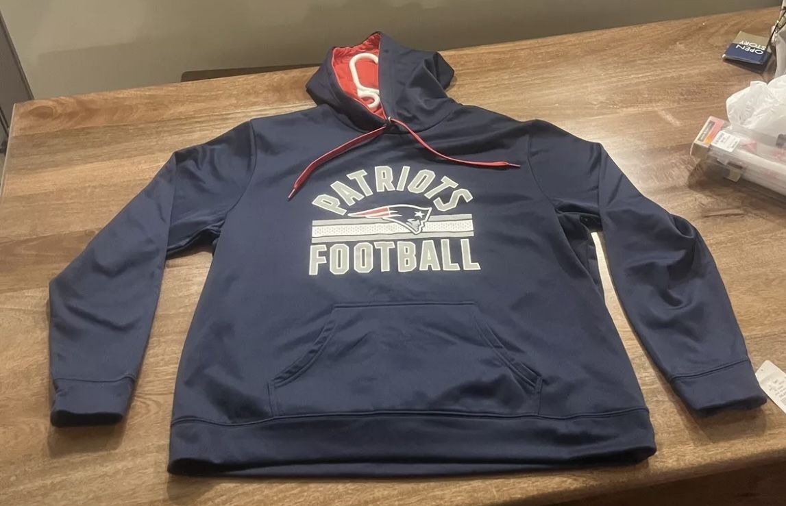 NWT New England Patriots NFL Team Apparel Hoodie 2XL