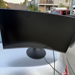  27 in 75 hz, amd freesync, curved gaming monitor with built in speakers