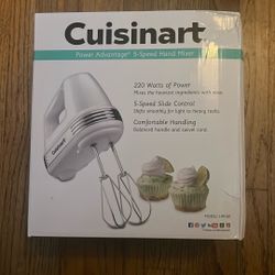Cuisinart 5 Speed Hand Mixer  New