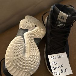 Adidas Pro Bounce Basketball Shoes Size 12 1/2.   $15