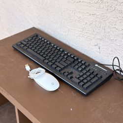 CyberPowerPC Wired Gaming Keyboard & HP Optical Mouse Bundle - Tested & Working