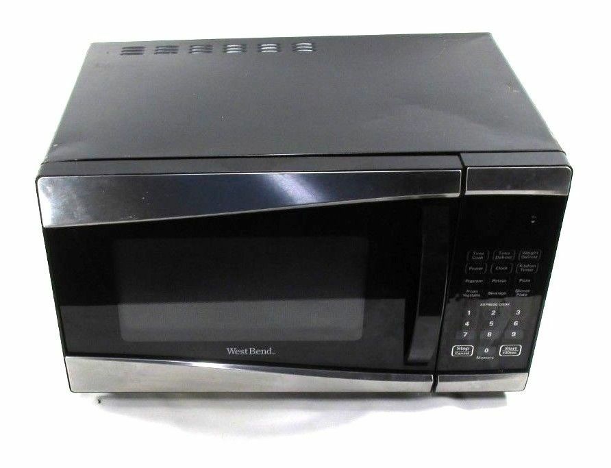 West Blend Black Silver 1350w Microwave