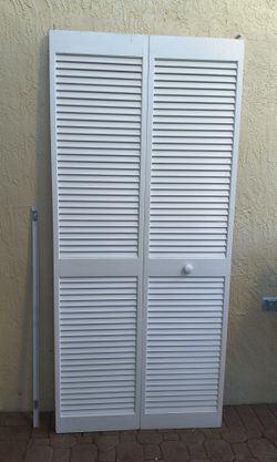 36"x80" Louver Bi-Fold Closet Door
