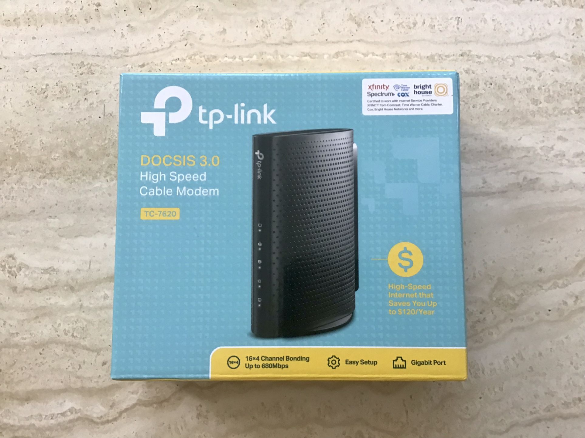 TP-Link High Speed Cable Modem DOCSIS 3.0 Model TC-7620; New in Box