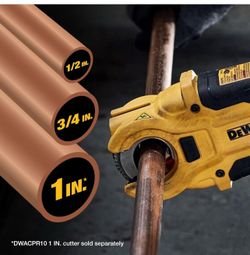 New in box DEWALT IMPACT CONNECT Copper Pipe Cutter, Impact Driver Attachment, Tubing Cutter (DWACPRIR)