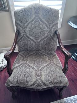 2 Italian hardwood frame Chairs 