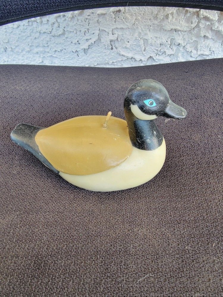 Candle by RUSS BERRIE wax Candle Duck 4" long & 3" high