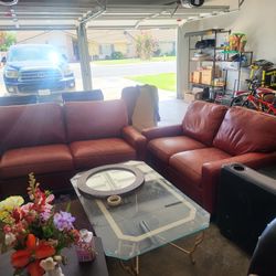 Leather Couches With Bed