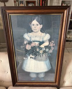 19th Century Flower Girl Art