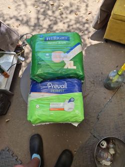 Adult diapers, extra large 2 package s