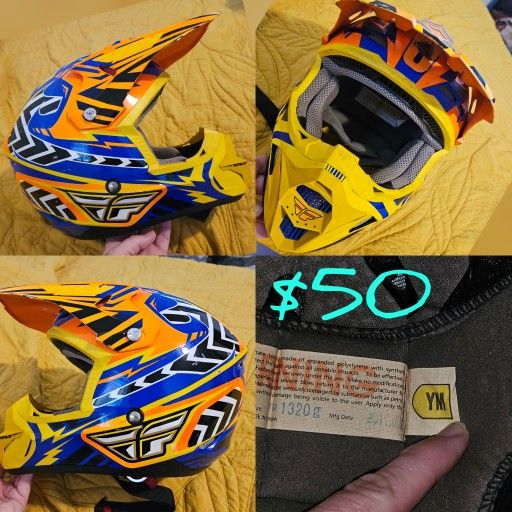 Youth Kinetic Fly Racing Helmet