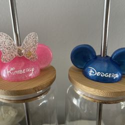 Mickey & Minnie Straw Topper