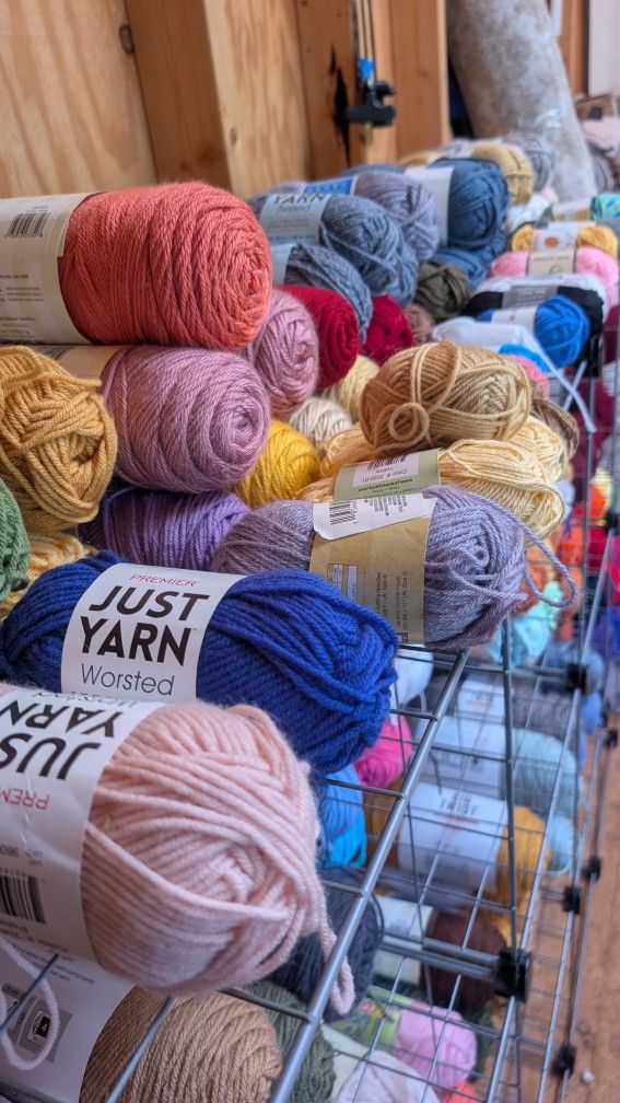 HUGE Lot of Yarn 140 plus Skeins NEW