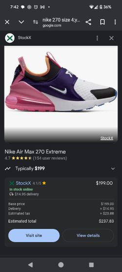 Air Max 2/0 Extreme (Gs) Eggplant 4Y