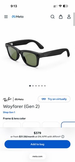 Ray ban Metas Wayfarer Gen 2 size Regular
