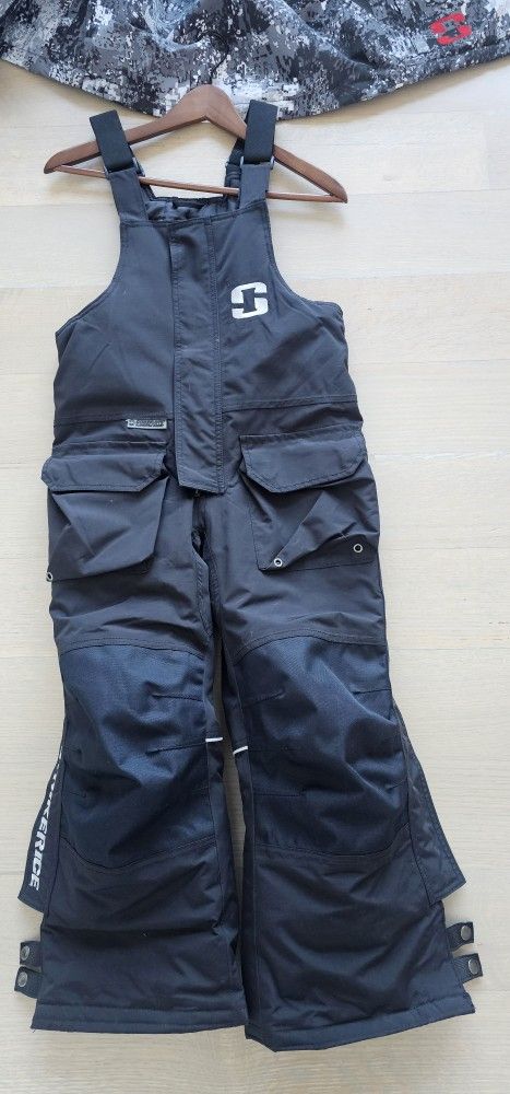 Striker Ice Predator Youth Ice Fishing Bibs - Black - 8