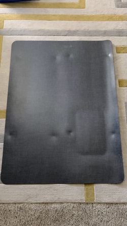 Black desk floor mat