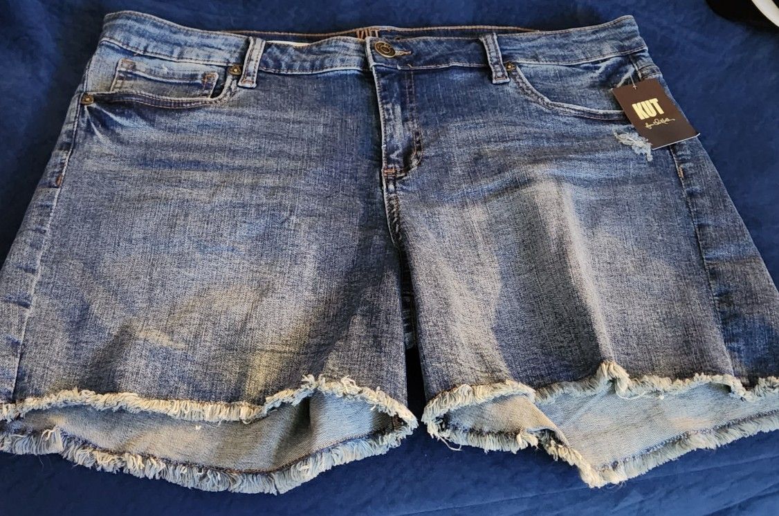 Kut From The Kloth Denim Shorts Sz 16