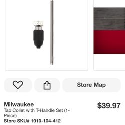 Milwaukee Tap Collet With T- Handle Set 1pc