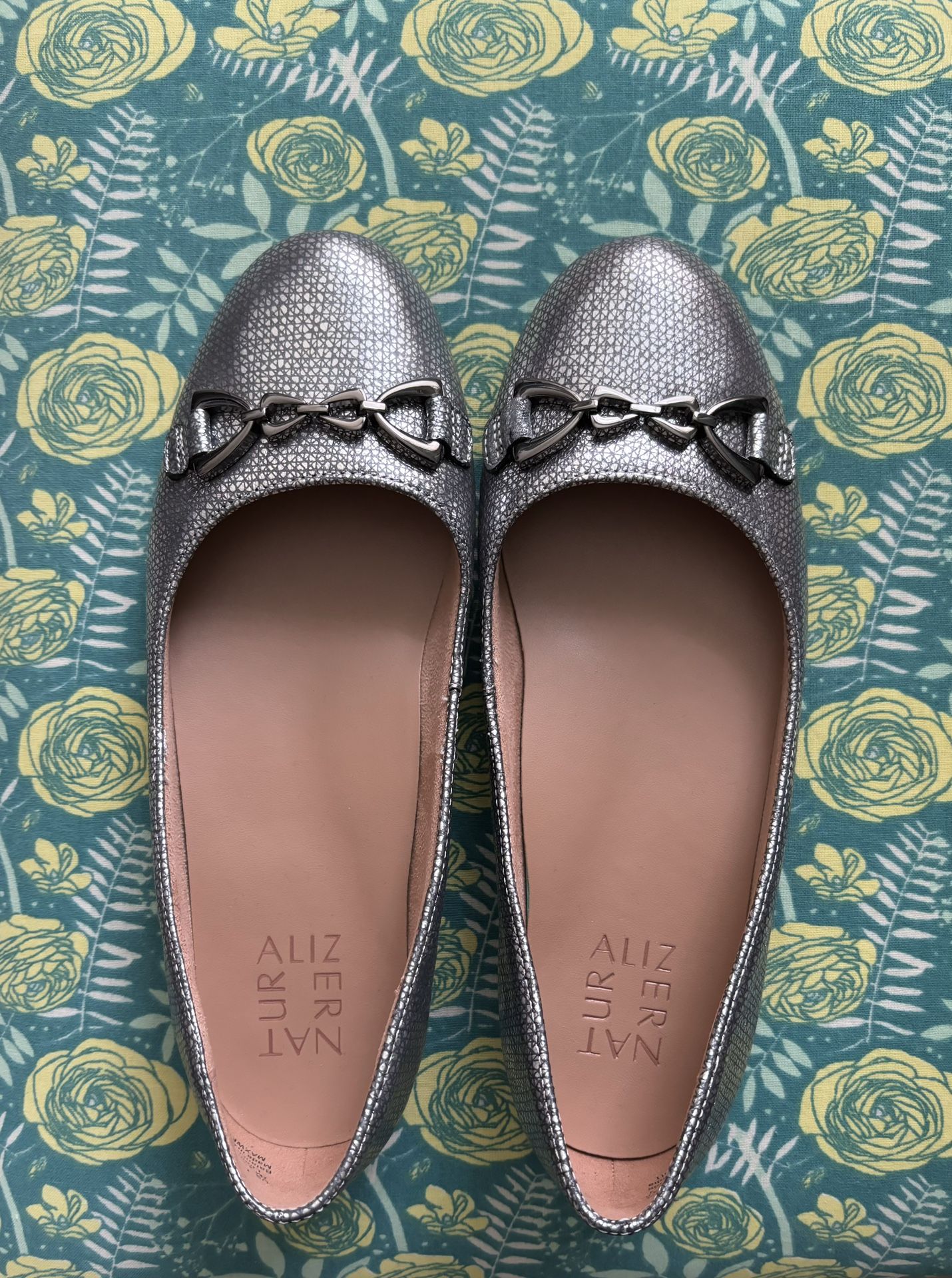 Flat Silver Color Shoes (new)