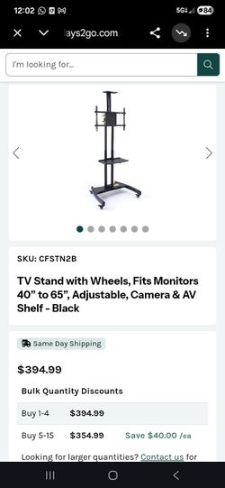 Rolling  tv stand