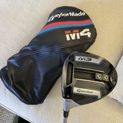 Gorgeous Taylormade M3 Driver Men’s Left Hand W/M4 Cover Stiff Flex New Grip
