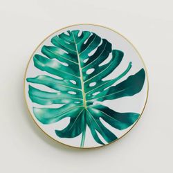 Pair of Hermès Passifolia Dinner Plates #1 — Retail $760