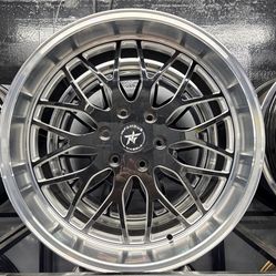 22” Infamous Wheels – Black w/ Polished Lip, Deep Lip Setup 🔥