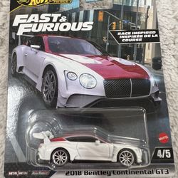 Hot Wheels Premium Fast & Furious 2018 Bentley Continental GT 3